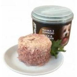 Корм влажный для всех пород AnimAll утка с курицей в нежном желе 195 г