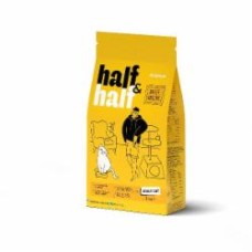 Корм сухой для взрослых котов Half&Half с говядиной 2 кг