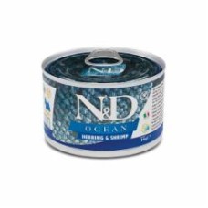 Консерва для всех пород Farmina N&D Ocean HERRING & SHRIMP ADULT MINI 140 г