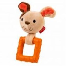 Игрушка для собак GiGwi Suppa Puppa Собачка оранжевая с бежевым 15 см