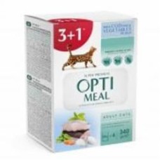 Корм влажный Optimeal для взрослых кошек 