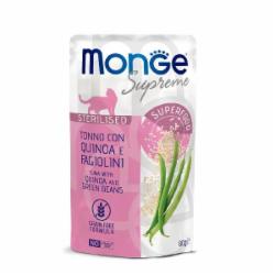 Корм влажный для котов Monge Sterilised тунец с киноа и стручковой фасолью 80 г