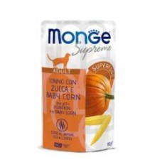 Корм влажный для котов Monge Adult тунец с тыквой и молодой кукурузой 80 г