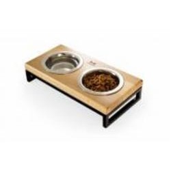 Подставка двойная Harley and Cho Lunch Bar Natural Wood + Black