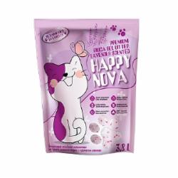 Наполнитель Happy Nova силикагелевый гигиенический с ароматом лаванды 3,8 л 1,5 кг