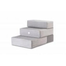 Пандус-ступени Harley and Cho Tetris Double S Gray Velur, серый, велюр, h-12см/1 сход, 31029