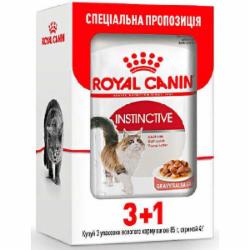 Корм влажный для взрослых кошек Royal Canin Instinctive loaf 3+1 шт. 85 г