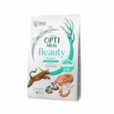 Корм сухой Optimeal Beauty Fitness беззерновой полнорационный на основе морепродуктов 4 кг