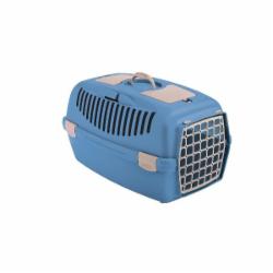 Переноска Stefanplast Gulliver 2 55х36х35 см пластиковая дверь голубой