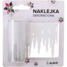 Наклейка на стекло новогодняя JUMI сосульки 7,6x200 см