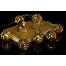Гирлянда светодиодная золотые шарики встроенный светодиод (LED) 10 ламп (XX8324400)