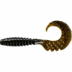 Приманка FishUp Fancy Grub 2.5 из пластизоля для ловли рыбы 10 шт. Watermelon Brown/Black