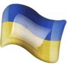 Значок патриотический флаг Украины