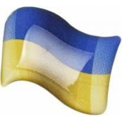 Значок патриотический флаг Украины