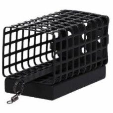 Кормушка Mikado 50 г фидерная квадратная с дном (25х30х57мм) 1шт чорна (pack 10)