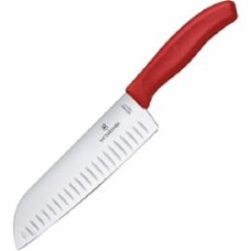 Нож кухонный Victorinox Swiss Classic Santoku 17 см красный 6.8521.17G