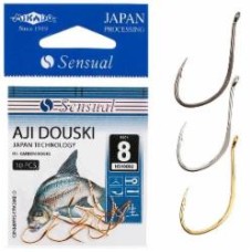 Крючок Mikado Sensual Aji Douski (ушко) (black nickel) №12 10 шт.
