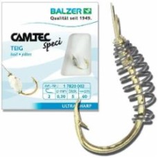 Крючок с поводком Balzer Camtec с пружиной на тесто №10 5 шт.