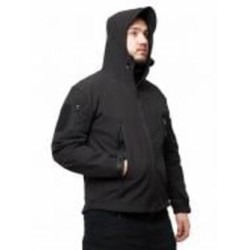 Куртка мужская демисезонная ESDY тактическая Softshell Shark Skin JA-01 р.L черная