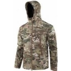 Куртка мужская демисезонная ESDY тактическая Softshell Shark Skin 01, зеленая р.M multicam