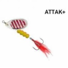 Блесна-вертушка Fishing ROI 7 г Attak Plus 34 red stripes