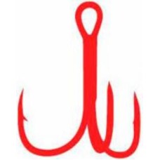 Крючок тройной Fishing ROI Treble Hook T-2 RED №4 5 шт.