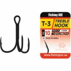Крючок тройной Fishing ROI Treble Hook T-3 BC №2 5 шт. 33-06-002