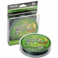 Шнур Fishing ROI X-Run 9PE 150м 0,165мм 10кг плетеный green 721-06-165