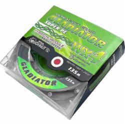 Шнур Gladiator Bright Green Wx4 135м 0,25мм GLBG135-025