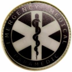 Шеврон-патч АРТ ІДЕЯ EMERGENCY MEDICAL черный/олива 6,3 см
