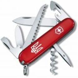 Нож швейцарский Victorinox CAMPER UKRAINE Трезубец белый (14 инстр) Vx13613_T0010u