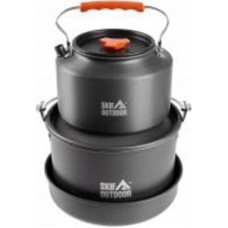 Набор посуды SKIF Outdoor ø204 мм 160 мм 3,5 л Fuzz Set L (кастрюля 3,5л + чайник 2л + казан + сковорода)