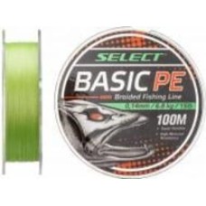 Шнур Select 100 м 0,16 мм 8,3 кг Basic PE Light Green