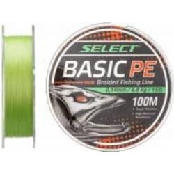 Шнур Select 100 м 0,16 мм 8,3 кг Basic PE Light Green