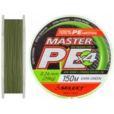 Шнур Select Master PE темно-зеленый 150 м 0,24 мм 29 кг