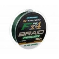 Шнур Flagman фидерный S-River PE Braid Hybrid F4 Feeder Moss Green 100 м 0,14 мм 7,7 кг