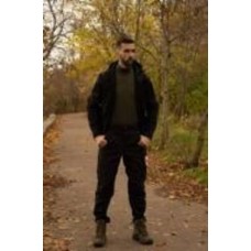 Брюки тактические теплые c Soft Shell р. XXXXL черный (04-10-00-0010)