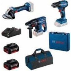 Набор инструментов Bosch Professional GSR 185-LI + GWS 180-LI + GBH 180-LI (2x 4.0 Ah, GAL 18V-40, bag), brus 0615990N1Y
