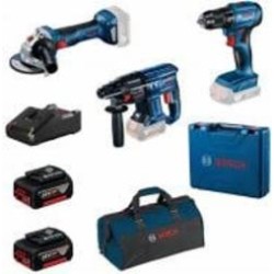 Набор инструментов Bosch Professional GSR 185-LI + GWS 180-LI + GBH 180-LI (2x 4.0 Ah, GAL 18V-40, bag), brus 0615990N1Y