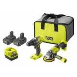 Набор аккумуляторного инструмента RYOBI (ONE+) шуруповерт R18DD3 + КШМ R18AG R18DDAG-220S