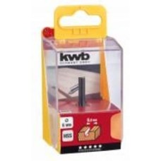 Фреза пазовая цилиндрическая KWB HSS 6 мм хвостовик 8 мм 7506-10
