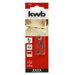 Центр перекладной 6 мм, 4 шт, KWB (530206) KWB KWB (530206) 530206