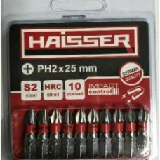 Набор бит Haisser PH2 х 25мм 10 шт. 81295