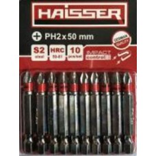 Набор бит Haisser PH2 50 мм S2 10 шт. 81308