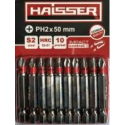 Набор бит Haisser PH2 50 мм S2 10 шт. 81308