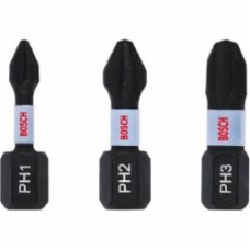 Бита Bosch Impact Control PH1/PH2/PH3 3 шт. 2608522470