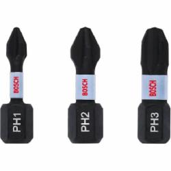 Бита Bosch Impact Control PH1/PH2/PH3 3 шт. 2608522470