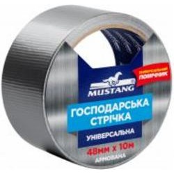 Армированная лента хозяйственная универсальная серая 50 мм х 10 м Mustang