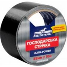 Армированная лента хозяйственная Ultra Power черная 48 мм х 10 м Mustang