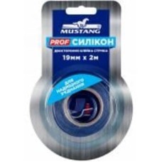Двусторонняя клейкая лента Mustang PROF Силикон 19 мм x 2 м SL192